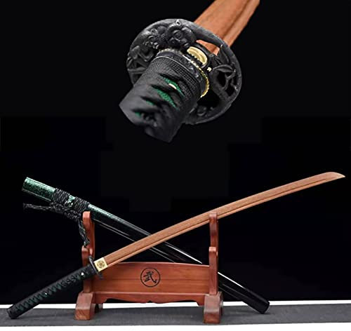 Épées de samouraï en bois naturel de Dalbergia de 103 cm avec gaine, Katana d'entraînement japonais, faites à la main pour le cosplay, l'exposition de collection, la décoration intérieure, les cadeau