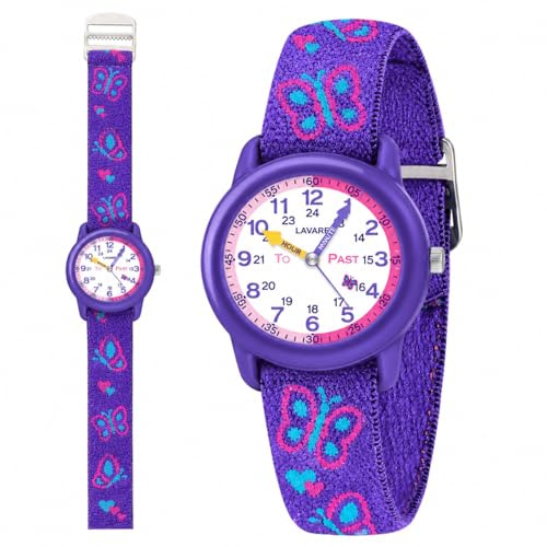 Kids Watch with Elastic Fabric Strap, Waterproof Analog Watch for Kid Ages 3-12 | Kids First Watches | Fun Learning Timepiece | Ideal Gift for Toddler & Children