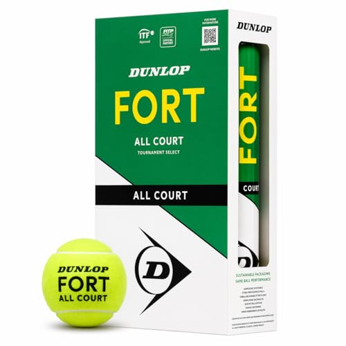 DUNLOP Fort All Court TS tennis ball - for sand, hard court and grass (2x4 balls)
