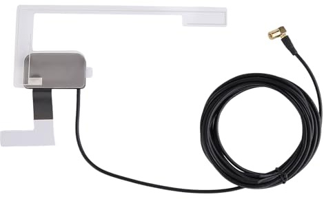 DAB+antenna per auto DAB, antenna adesiva per parabrezza, autoradio digitale SMB, autoradio stereo amplificata, DAB, antenna per parabrezza, adattatore antenna per autoradio