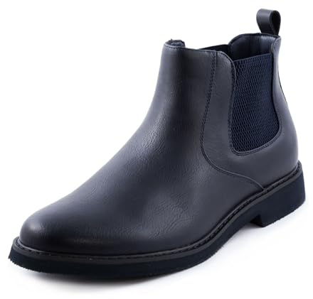 Toocool Stivaletti Uomo Chelsea Eleganti, Scarpe Stivali Beatles in Pelle Sintetica, Polacchini Classici da Uomo per Cerimonia, Lavoro, Tempo Libero LO-Y28 [43, 09559 Blu]