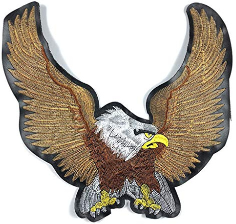 Parches bordados de cuero para motociclistas, vaqueros, hombres, ropa, animales, punk, calcomanías en motocicleta