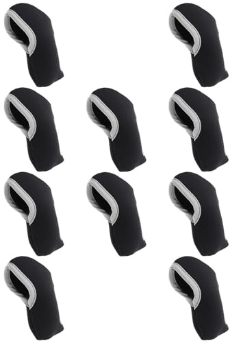 Hemobllo 10 Piezas Fundas Visibles para Palos de Golf Cubiertas Profesionales de Neopreno Elástico para Hierro Protección Portátil contra Impactos para Golfistas