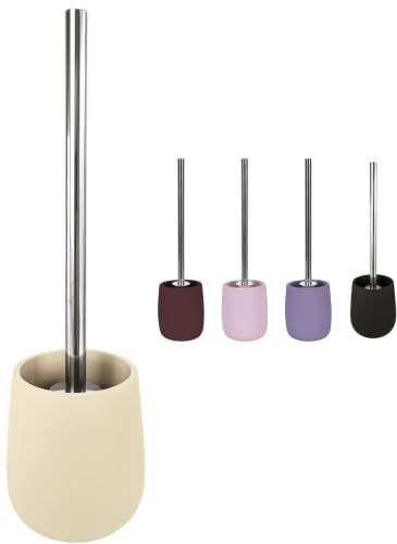 KW Luxury Ceramic/Porcelain/Stoneware Toilet Brush and Holder (Biege)