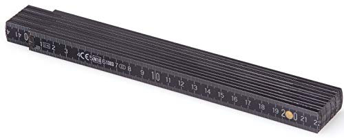 Metrie™ BL52 – 1x règle pliante en bois règle pliante de 2 m de long, règle graduée avec | graduation duplex