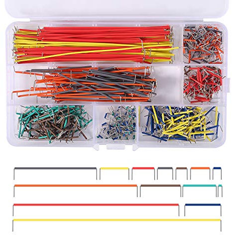 ALMOCN Jumper Wire Kit, 560PCS Polycarbonate Wire with 14 Lengths for Breadboard Prototyping, Organized Storage Box Included