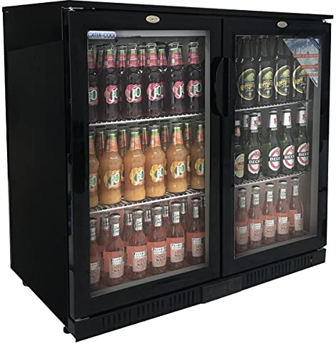 Cater-Cool CK8501LED Commercial Double Hinged Door Bottle Cooler With LED Lighting - 850mm High (UK Mainland Del Only)