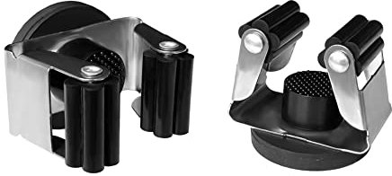 Magnetischer Mopp-Besen-Halter, Wandhalterung, 2 Stück, bewegliche Wandmontage, Besen-Clip, Mopp-Greifer, kein Bohren, magnetischer Besen, Mopp-Gestell, Aufhänger für Zuhause, Bad, Garage, Garten