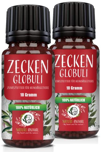 NEU: Nature Animal® 2X ZECKENSCHUTZ Kügelchen für Hunde + Katzen mit Sofortwirkung – ZECKEN Abwehr für Ihr Haustier – natürliche Behandlung hochwirksam