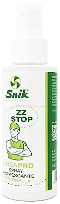 Snik LINE PRO ZZ STOP Spray Uppfriskande eteriska oljor Citronella Geranium Lavendel Eukalyptus | Skyddar huden, minskar klåda | för utomhusarbetare 100 ml dispenser.