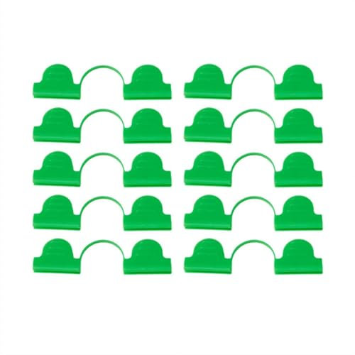 Lot de 10 colliers de serrage à double extrémité pour serre, filet de jardin, support pour plantes, tunnels, films d'ombrage, clips pour extension de plantes