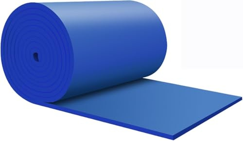 XYWGBMS Sound Proofing Panels Self-Adhesive Acoustic Panels, High Elasticity Insulation Proofing Panels, Sound Treatment Wall Panels for Recording Studio, Home, Offices,Blue -10mm-1x8m