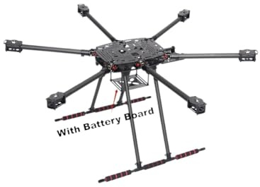 Kit de Cadre Pliable Hexacopter entièrement en Carbone
