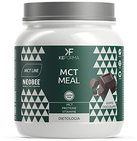 Keforma Mct Meal 480 gr Proteine a Catena Media Sostitutivo pasto Dieta Chetogenica Gusto Cioccolato