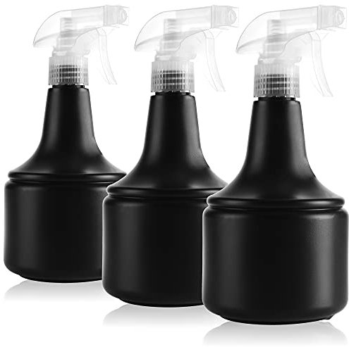 com-four® Pulvérisateur de fleurs 3x - vaporisateur pour arrosage des plantes - vaporisateur d'eau pour l'atomisation de l'eau et la lutte antiparasitaire (3 pièces 0,6L anthracite)