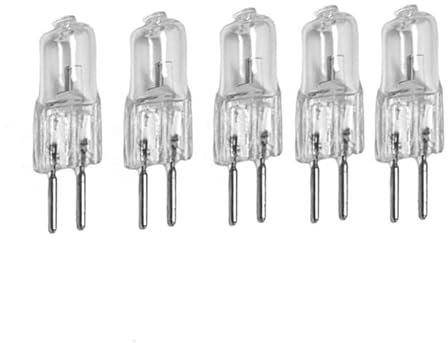 UGEFKMQ G5.3 12V 20W Lampadine Alogene G5.3 12V 10W0 GU5.3 Bi-Pin Base Dimmerabile 2700K Bianco Caldo,20 W,5 Pezzi