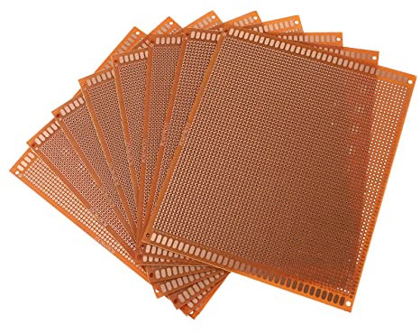 KONTONTY 8pcs Single-sided Pcb Circuit Board Kit Board for Electronics Experiments for Soldering Projects and Circuit Display