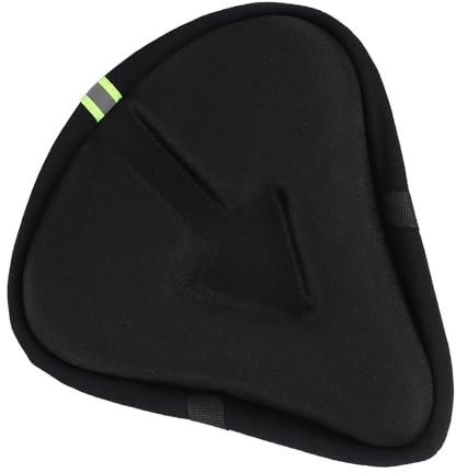 Eujgoov Cubierta de Sillín de Bicicleta Cojín de Asiento de Bicicleta de Montaña Eléctrica Suave y Cómoda para Hombres Mujeres, Diseño sin Deslizamiento, Adecuado para Ciclismo Interior