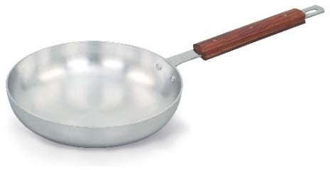 Klassic Aluminium 26cm Curry Frying Omelette Pan Professional with Wooden Handle Restaurant, Catering, Home