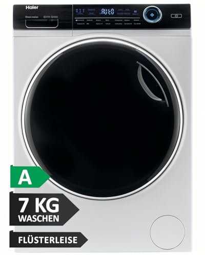 Haier I-PRO SERIE 7 HW70-B14979 I Frontlader Waschmaschine 7kg I Washing Machine mit A-Effizienz, 1.400 U/Min. & leisem Direktantrieb I Inkl. Dampffunktion, Selbstreinigungssystem & Refresh-Programm