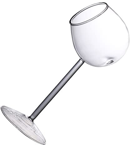 DOITOOL 1pezzi Bicchiere Da Vino in Vetro Bicchiere Da Cocktail Da Bar Contenitore Per Vino Adatto Per Ristoranti e Case Trasparente