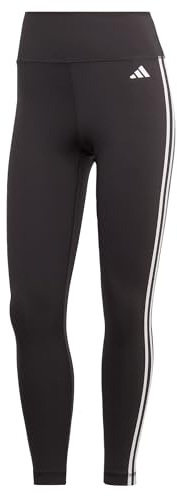 adidas Women's Train Essentials 3-Stripes High-Waisted 7/8 Leggings, Black, S