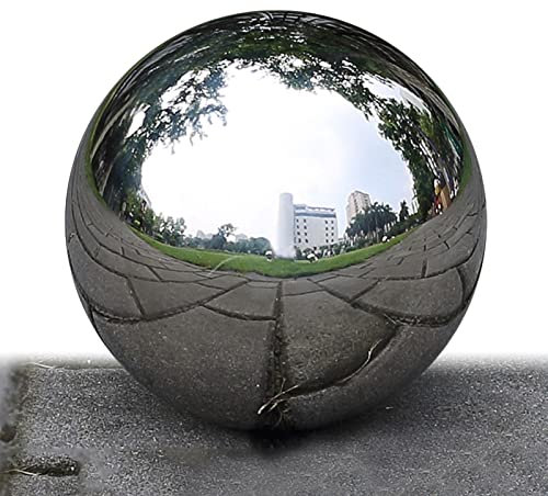 Qihuyi Boule d'observation - sphère Jardin réfléchissante en Acier Inoxydable,Contemplation Flottante à Faire soi-même comme Un ajout coloré et Brillant à la terrasse, au Jardin