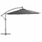 BULANED Ampelschirm mit Alu-Mast, Balkon Sonnenschirm, Marktschirm, Garten, Balkon Schirm, Sonnen Schirme, Balkonschirm, 350 cm Anthrazit