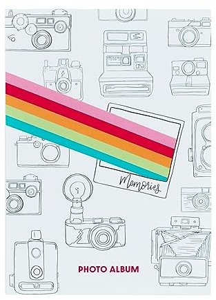 Grupo Erik Vintage Cameras Photo Album - 36 Pockets 10x15 cm / 6x4 | Small Memory Book, Picture Album, Photo Gifts, Gifts Under 5 Pounds