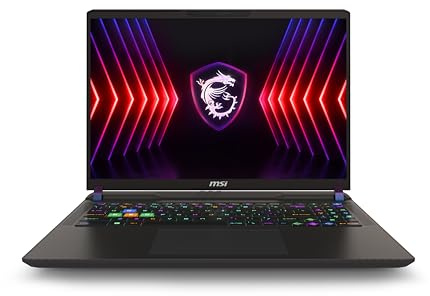 MSI Vector 16 HX 16 Inch 240Hz QHD+ Gaming Laptop: Intel Core i9-14900HX, NVIDIA Geforce RTX 4080, 32GB DDR5, 1TB NVMe SSD, Thunderbolt 4, Cooler Boost 5, Win 11 Pro: Black A14VHG-278US