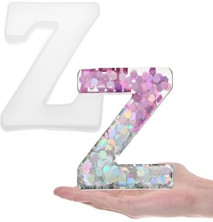 sourcing map Large Letter Z Resin Molding 6 3D Capital Alphabet Mould