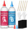 DINGSEN 5 Minuten Epoxidkleber 250ml - Schnellhärtender zwei komponenten kleber - Epoxidharzkleber zum Reparieren von Hartplastik, Metallen, Keramik, Holz usw