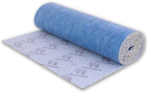 Carpet Underlay - 11mm Thick - High-Density PU Foam Insulation Roll 53.82 ft² (5 m²) - Soft and Comfortable Foam Underlay for Bedroom, Living Room, Stairs - Heat & Sound Insulation