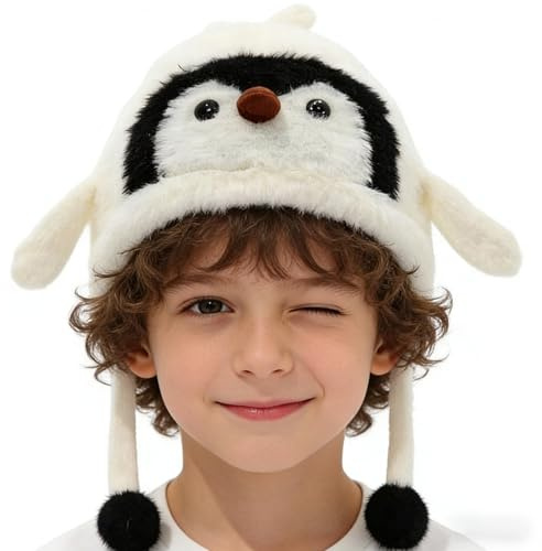 Generico Cappello Animale per Travestimenti - Berretto Morbido Da Costume A Forma Di,Cappello Invernale con Paraorecchie | per Bambini Ragazze e Ragazzi in Vacanza e Campeggio
