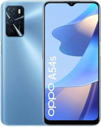 OPPO A54s (Display 6,52 HD+, Cámaras 50/8 MP, Batería 5000 mAh, ColorOS 11.1, 4/128 Gb, Dual SIM) Pearl Blue