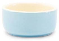 Scruffs Cuenco pequeño para comida de mascotas, color azul, para hámster, alimentación de reptiles, 8 cm, cerámica