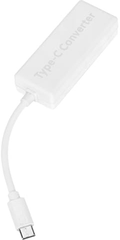 Convertisseur de Type C, Convertisseur de Périphérique Matériau ABS de Haute qualité Sortie USB C Périphériques de Type USB pour Consoles de Jeu Switch pour Ordinateurs Portables de (White)