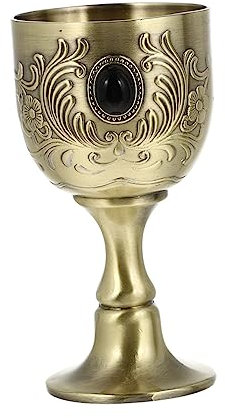 Kichvoe Cáliz de Metal Vintage para Vinos Retro para Bodas y Fiestas para Decoración de Hogar Sociales