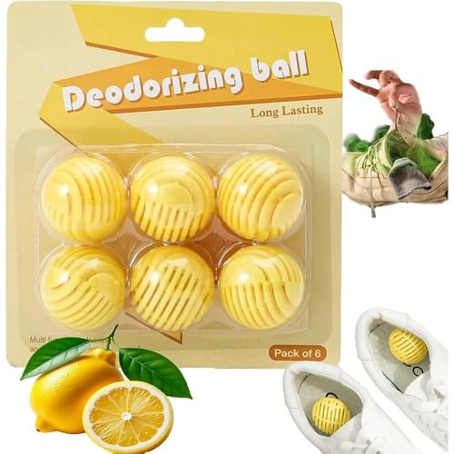 6PCS Shoe Deodorizer Balls, Freshness for Shoes, Eliminate Odors with These Portable Air Freshener Balls