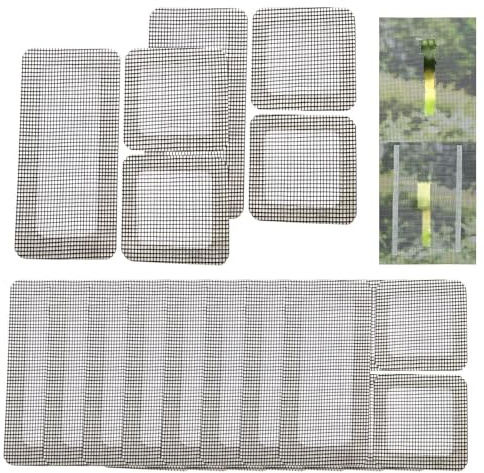 Bande de porte - Lot de 10 rouleaux de recouvrement en - Bandes autocollantes pour fenêtre - Bande anti-insectes solide - Grille de réparation rapide en fibre de verre pour maison, terrasse