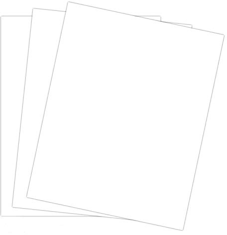 White Thick Paper Cardstock - 8 x 10 Blank 100 lb Cover Card Stock - For Photo & Picture Frame Backing, Brochures, Postcards, Note Cards, Stationary Printing | 50 Sheets Per Pack