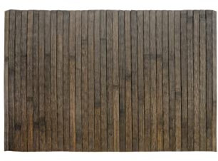 HERSIG - Alfombra Marron Chocolate de Bambu Sin Bordes | Alfombra Rectangular - 40 x 60 cm