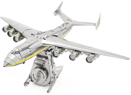 METAL-TIME ANTONOV Mriya AN-225, producto oficial, kit de modelo mecánico de bricolaje, avión de carga, kit de modelo necesario para montar, kit de bricolaje modelo 3D, modelo de trabajo de avión