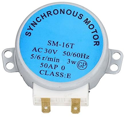 Motor de Placa Giratoria de Horno de Microondas, SM 16T Motor de Placa Giratoria de Horno de Microondas Motor SíNcrono de Horno de Microondas de Cobre de Aluminio Original para AC30V (Motor de