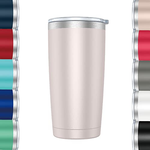 Mi Ko Mi Ka Taza Termo Café y Te para Llevar en Mano o en Coche - Taza Térmica de Acero Inoxidable Asa Tapa (600ml, Rosa)