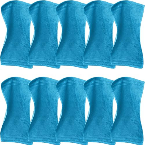 Erwin Müller Gästetuch Heidelberg 10er- Pack, 100% Baumwolle türkis Größe 30x50 cm - weiche Qualität, saugstark und strapazierfähig - praktisch durch Schlaufe