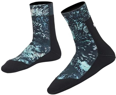 kowaku Tauchsocken, 5 mm Neopren, Schuhe, Socken, kältebeständig, wasserdicht, Neoprenanzug-Socken, Stiefel für Rafting, Schwimmen, Surfen, Tauchen, für 46 bis 47