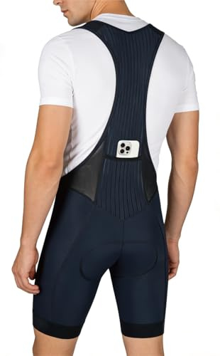 CEROTIPOLAR Baberos de ciclismo para hombre, con almohadilla larga para montar en bicicleta, pantalones cortos UPF50+, Entrepierna negra de 7.8 pulgadas, diseño de grava, 4XL