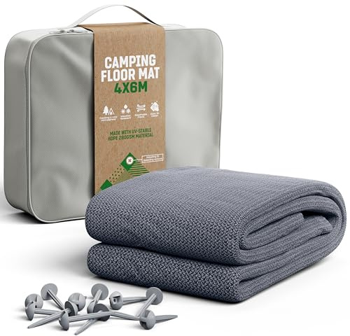 GardenGloss Tapis d'Auvent - Tapis de Camping Imperméable - 400 x 600 cm