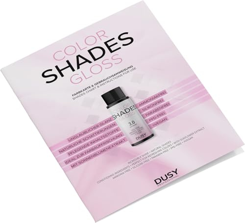Dusy Nuancier Color Shades imprimé - Vue d'ensemble imprimée pratique des 33 nuances